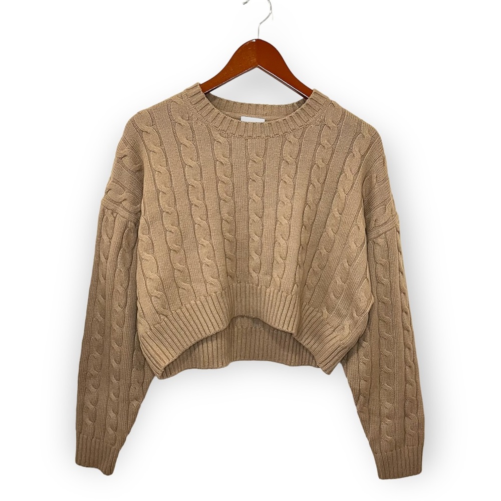 NEW Aritzia Sunday Best Peggy Cropped Sweater
Cable Knit Wool Blend Size Small - Picture 7 of 11